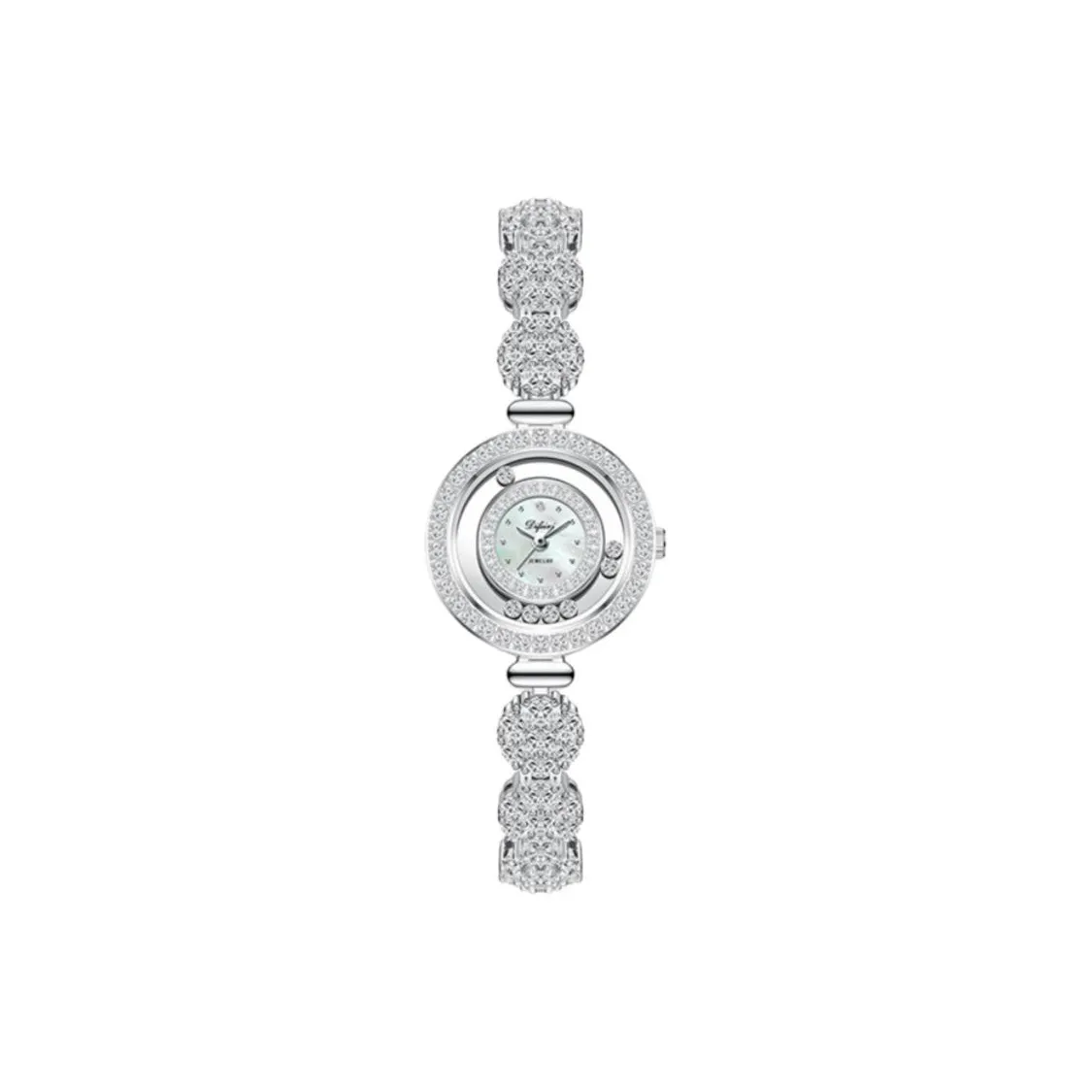 Difeini Sparkling Rhinestone Goddess Collection Huafanzi Кварцевый механизм стальной ремешок женские часы серебристый циферблат