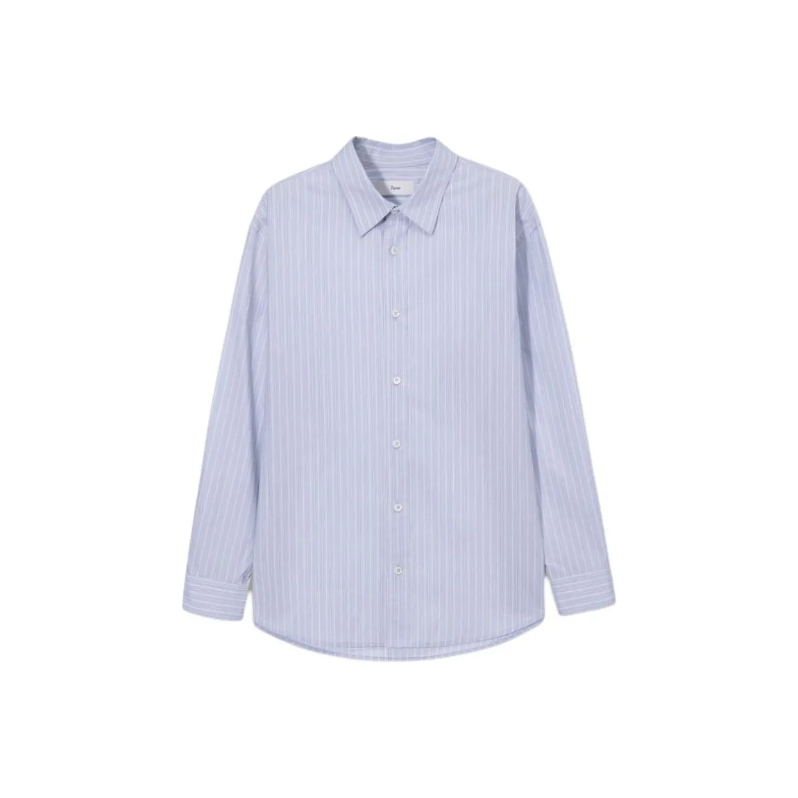 Dunst Унисекс Неформальная рубашка Синий Коричневый Полоска Рубашка Унисекс