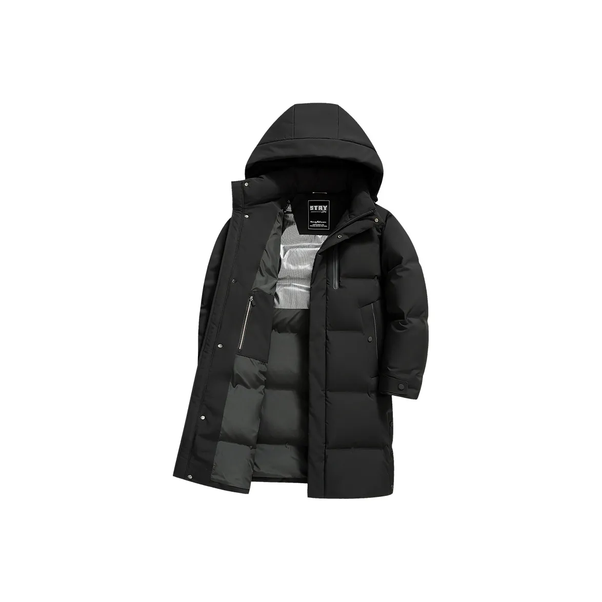 SNOW FLYING Черный Мужской Пуховик