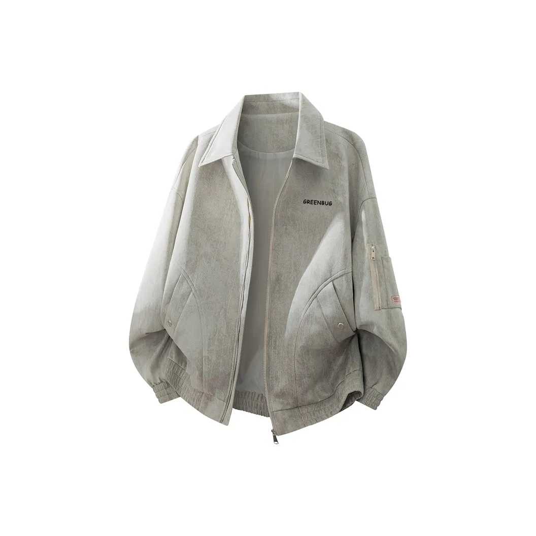 Bug Small Green Большой размер Повседневная Куртка Унисекс