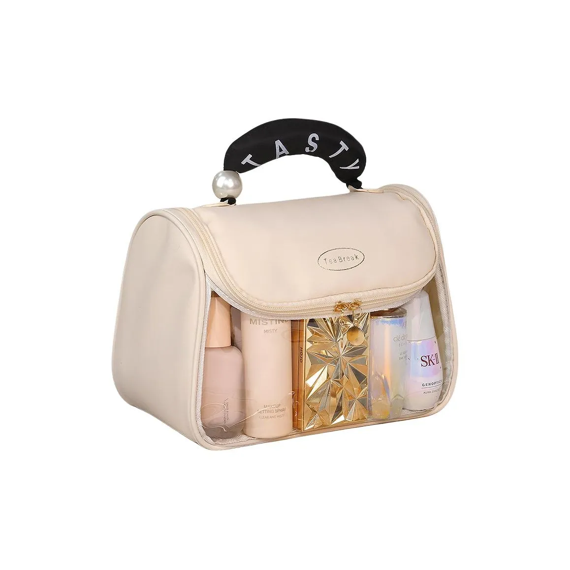 OLOEY Премиум Feel PVC Большая емкость подвесная сумка для макияжа и дорожных косметичек портативное хранение