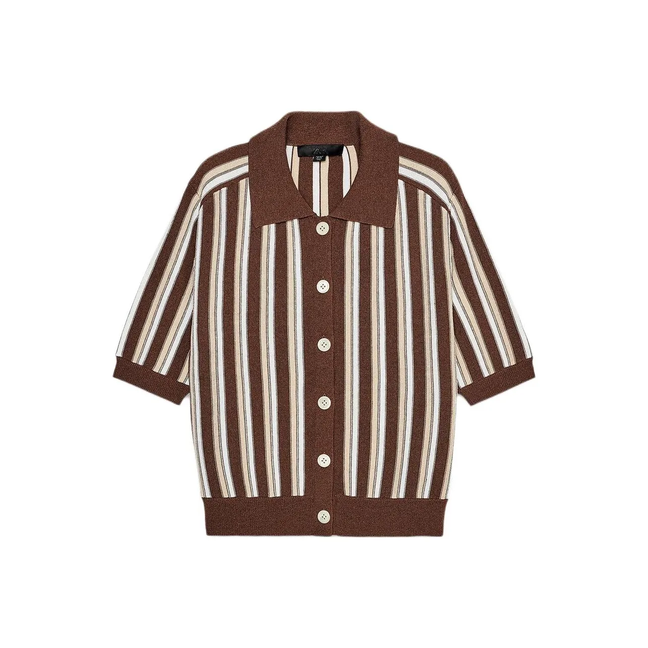 ZARA Коричневый Женское Поло