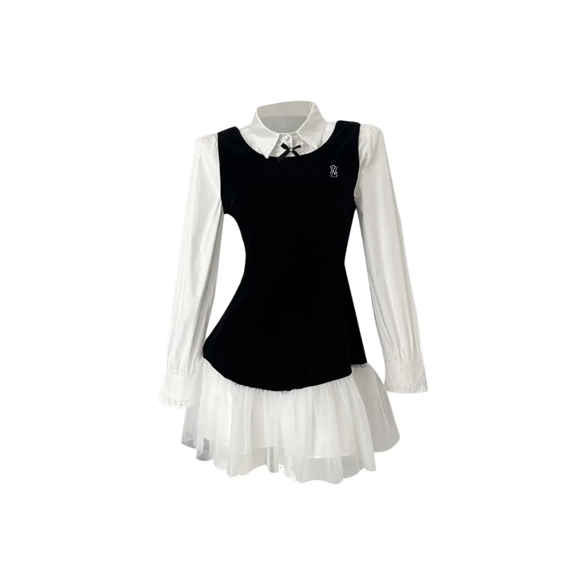 PNVB Черный Женский Комплект с Юбкой