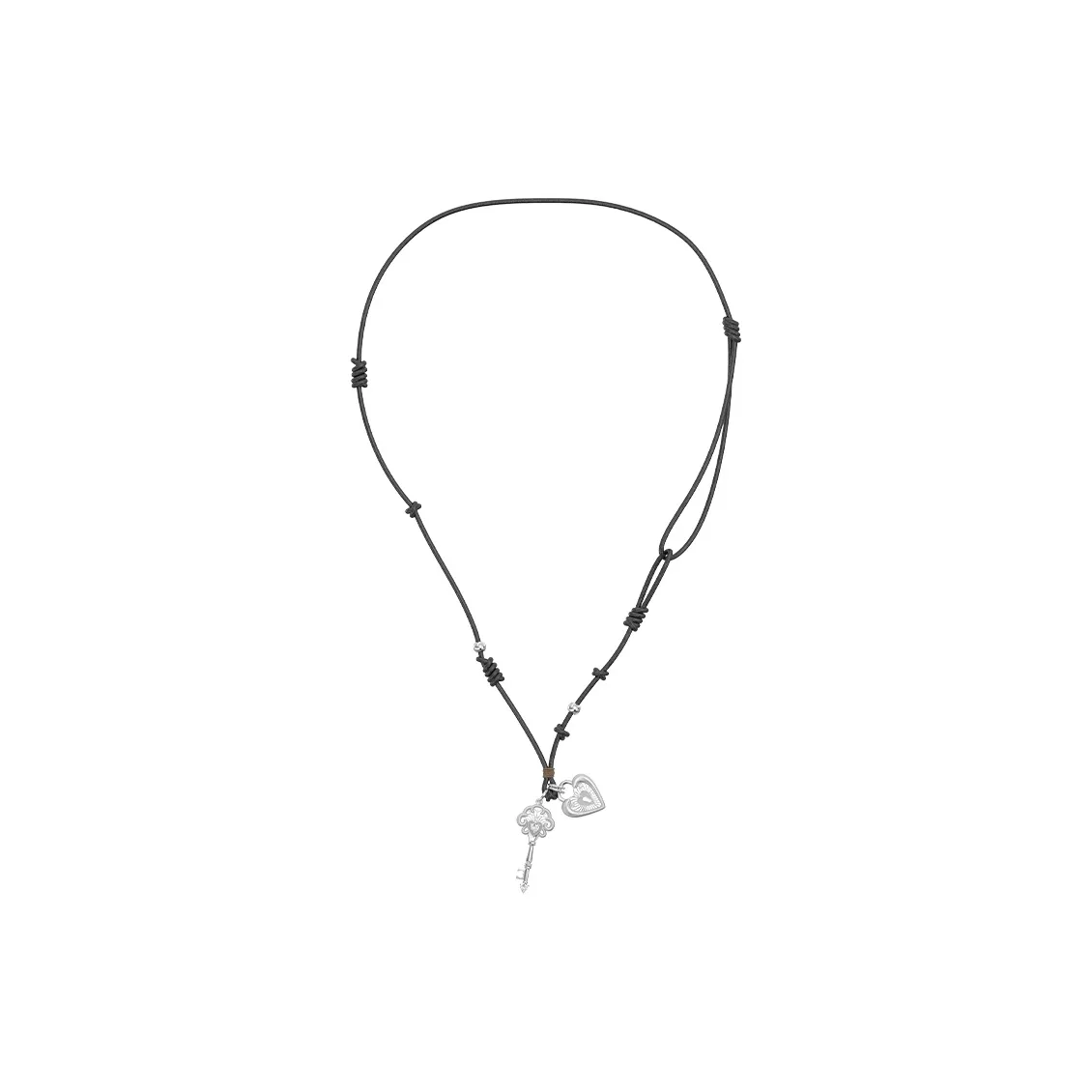 SUN HUNTER Белое золото с покрытием медный с цирконием и восковым шнуром ожерелья женские