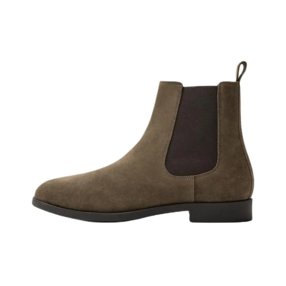 ZARA Короткий Челси Мужской Тауповый