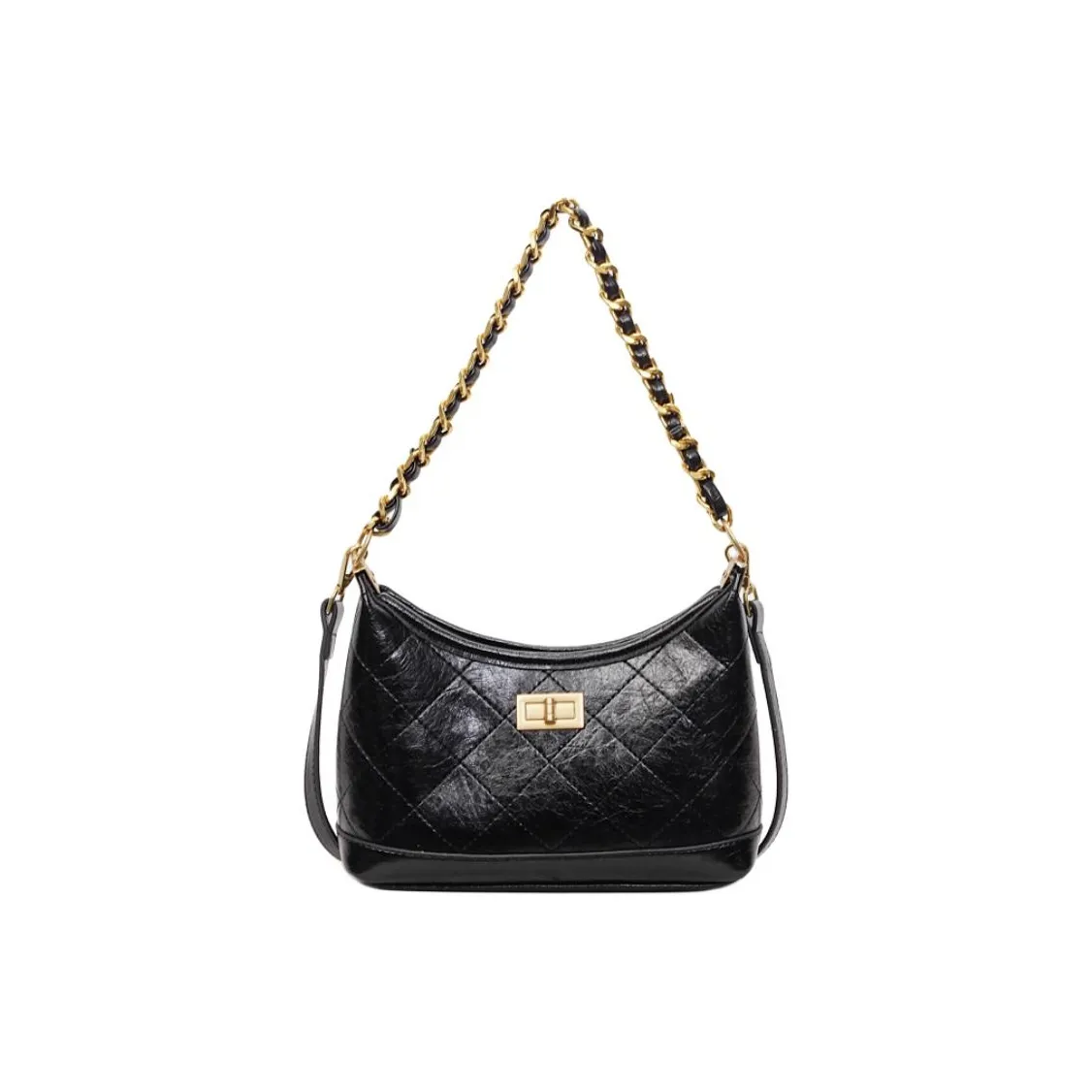 PINK·LAND ПУ (полиуретан) Сумка через плечо Сумка на плечо Женская Черный Экрю Бургунди Кофейный