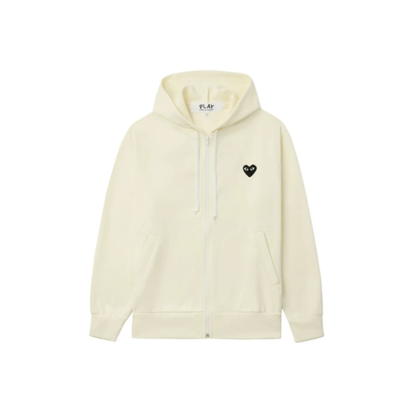Comme Des Garcons Play Big Black Heart Zip Up Hoodie