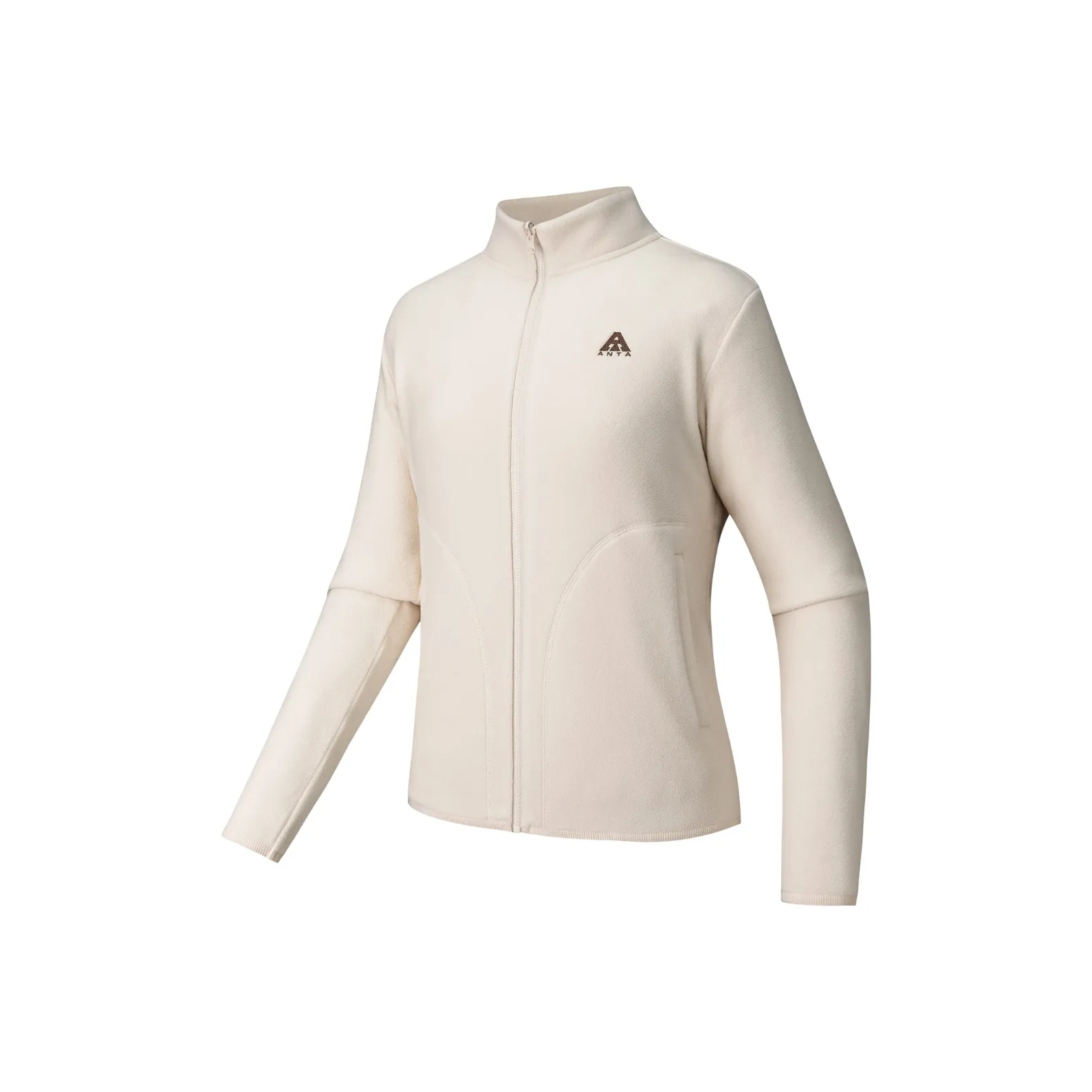 ANTA Outdoor Collection Флисовая куртка с воротником-стойкой женская рыбка цвет белый