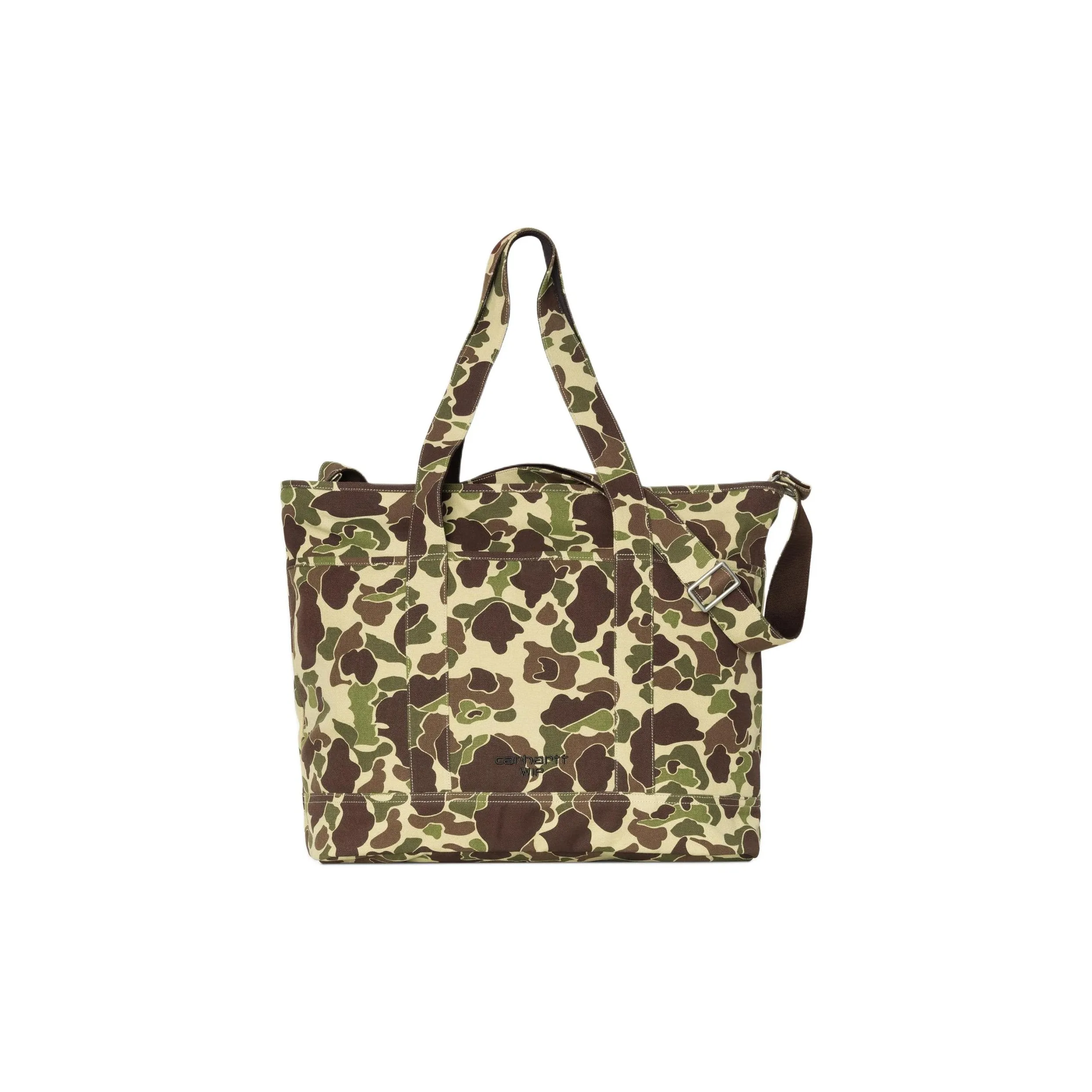 Carhartt WIP Хлопок Тоут Сумка Сумка для покупок Сумка Мужская Камуфляж Зеленый
