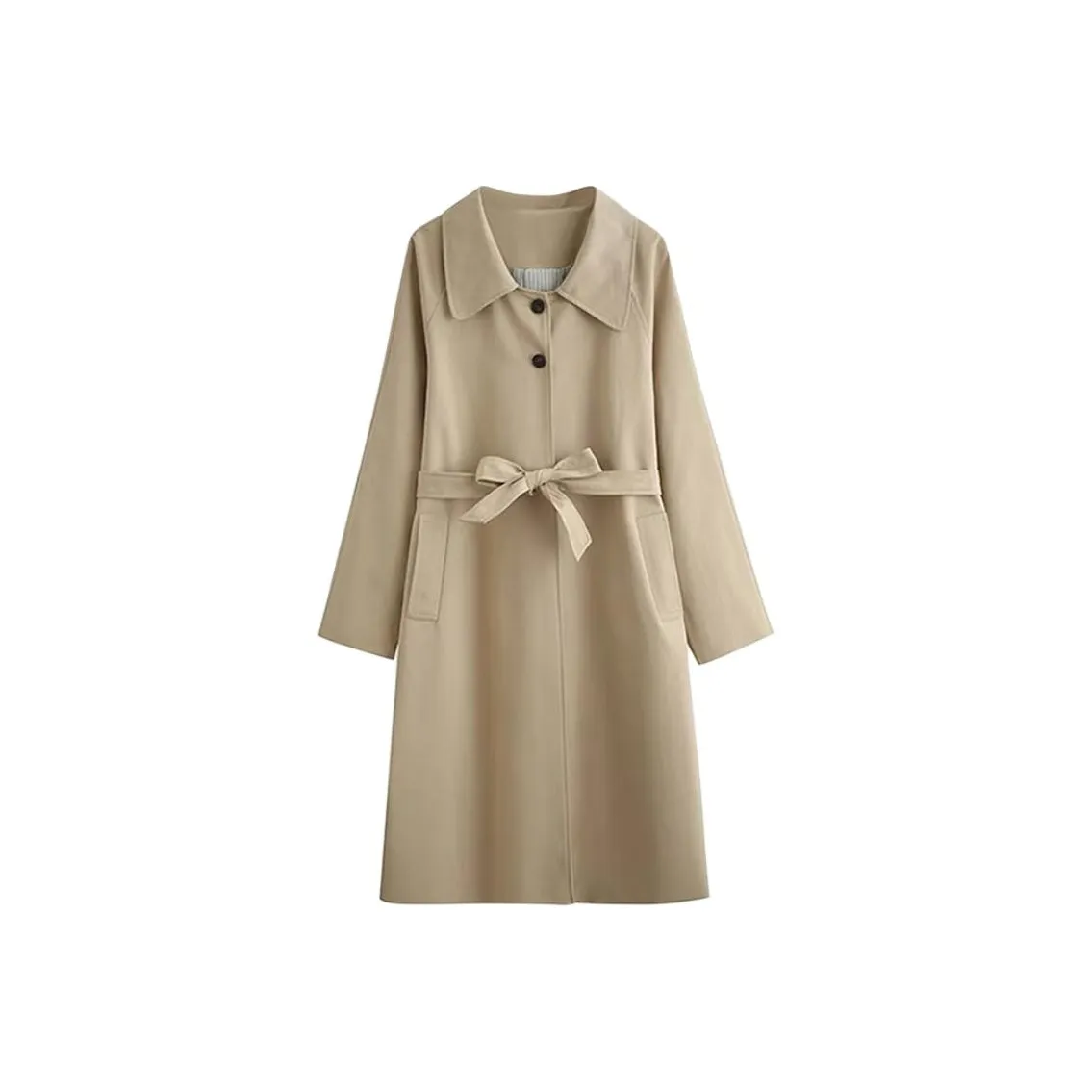 GULIANFEI Хаки Женская тренч-куртка