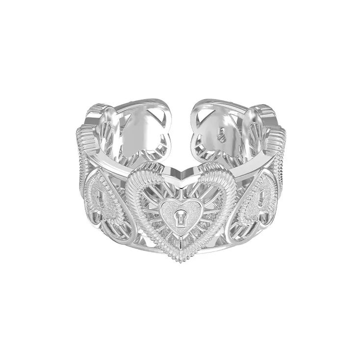 SUN HUNTER Кольца из меди с покрытием из белого золота и титана женские