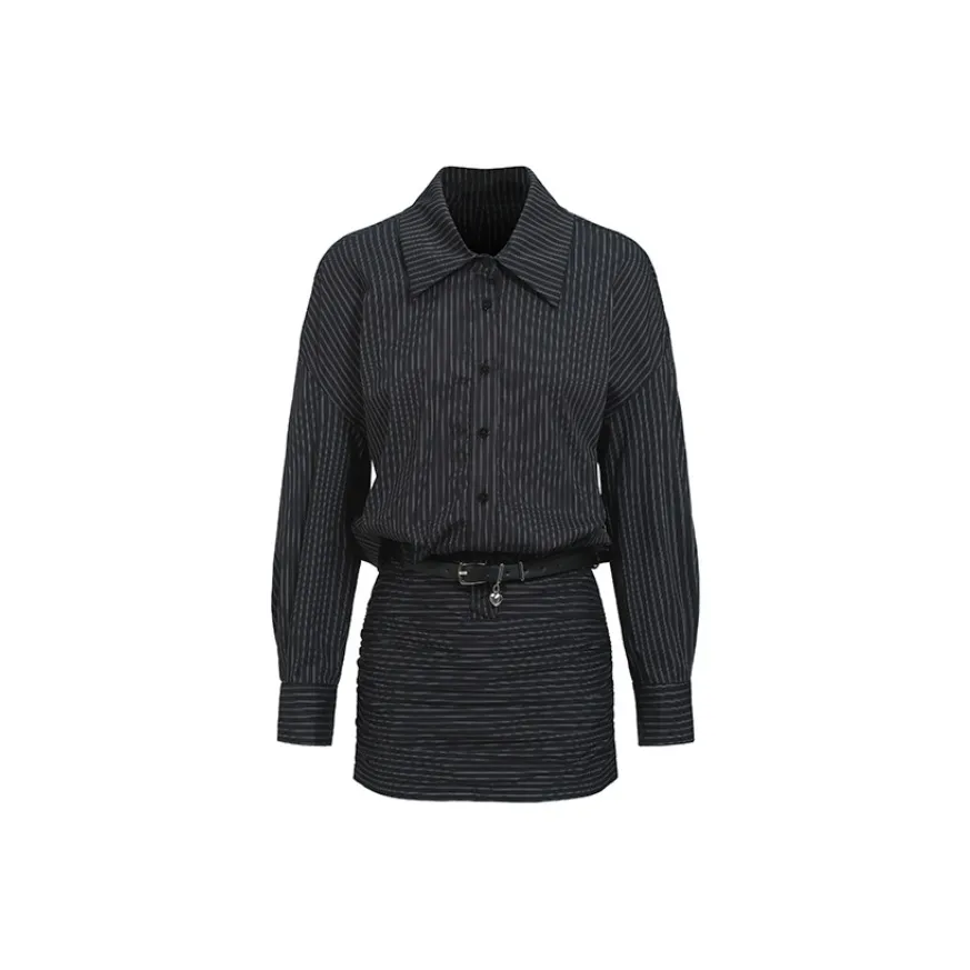 Icicofficial Длинное платье с длинными рукавами женское