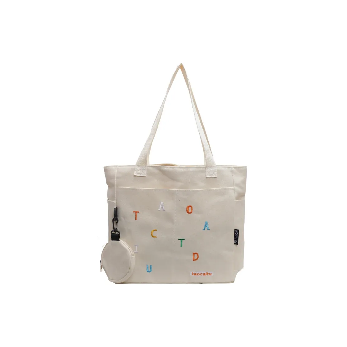 NOMK Холст Тоут Сумка Плечевая Сумка Стандартная Женская Многоцветная