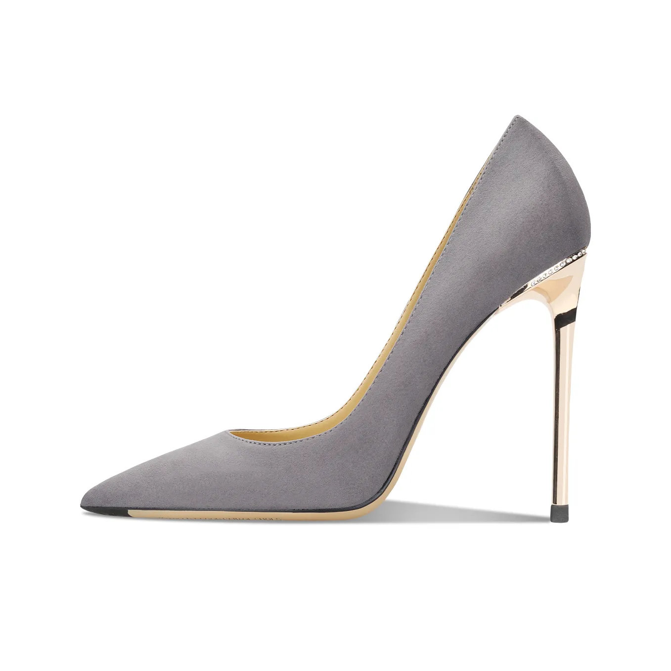 Siwei Узкий каблук квадратный носок стразы заостренный носок низкий вырез супер высокий каблук женский профессиональный без подкладки обувь