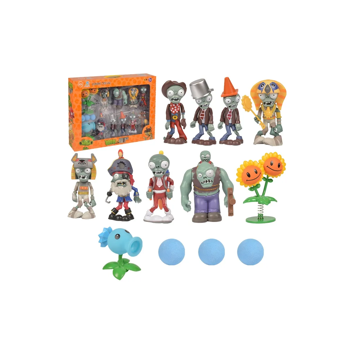 RONGDAFENG Растения против зомби Полный комплект Игровой товар Мерч по IP