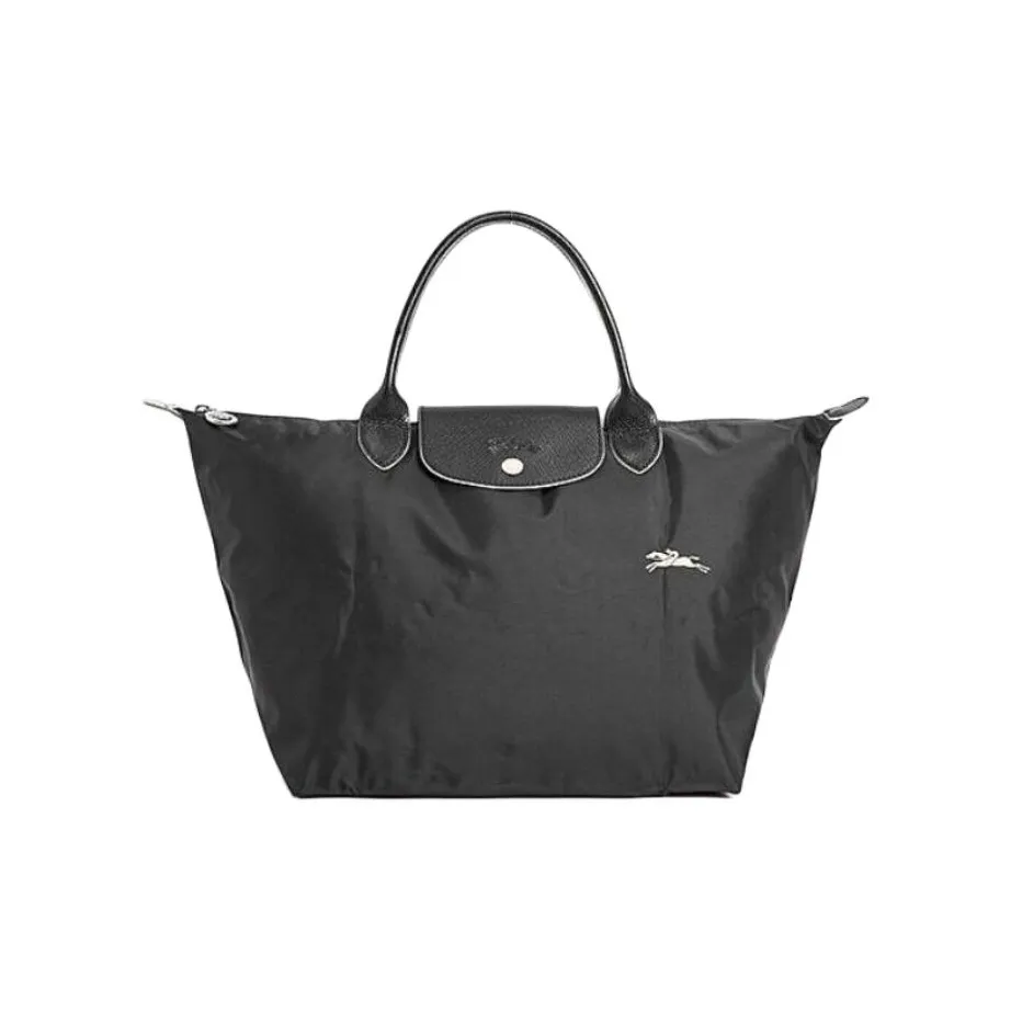 LONGCHAMP Le Pliage Ткань Путешественная Сумка Сумка Пельменная Сумка Сумка через плечо Стандартная Женская Черная