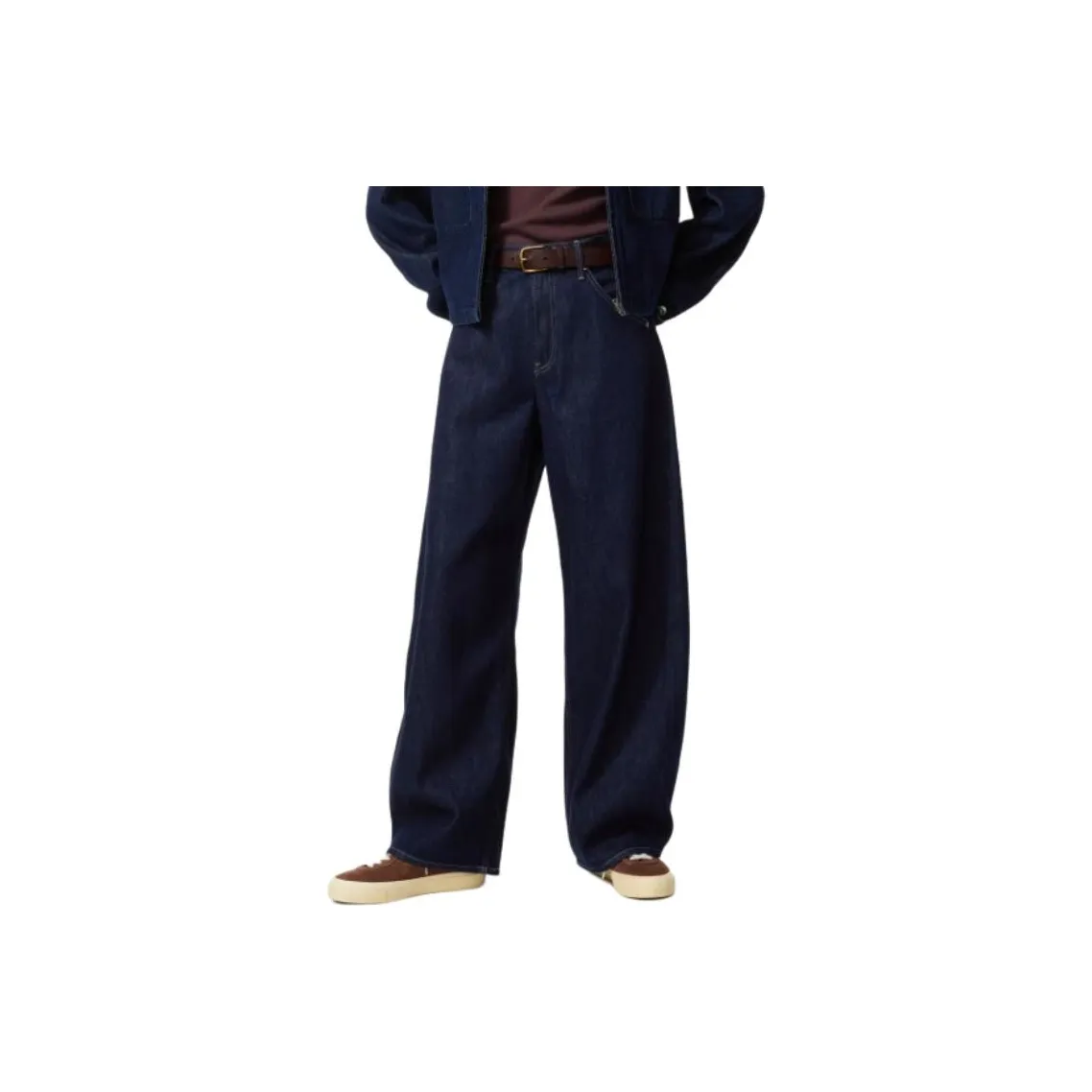 UNIQLO Темно-синие унисекс джинсы