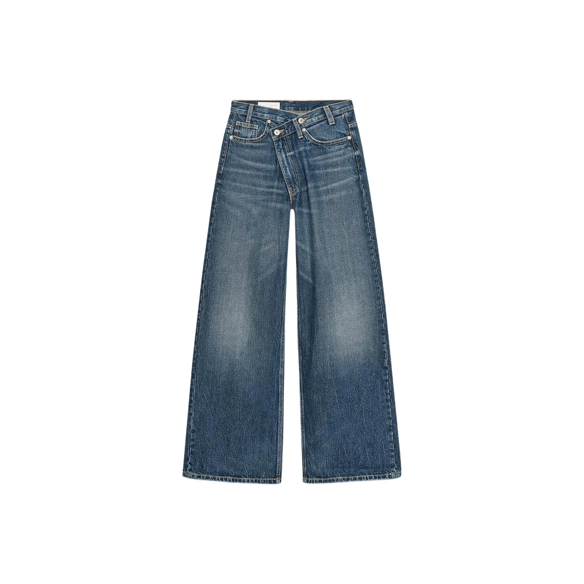 ZARA Trf Морской синий Женские Джинсы