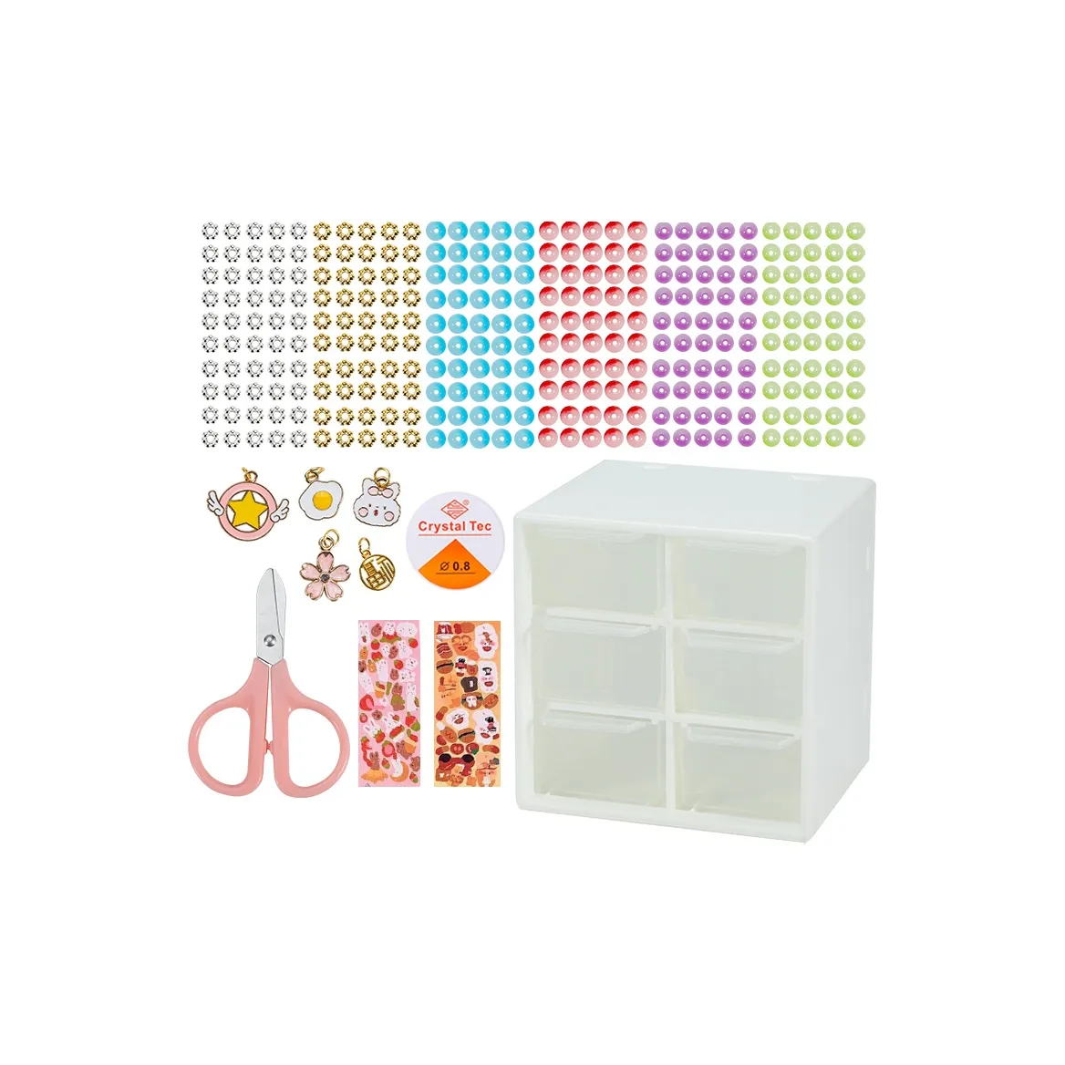 BIG TAYLOR Браслет DIY Бусина Threading Наборы Одежды Материал Сумки Браслет с бусинами из цветной глазури Ручная работа Бусины