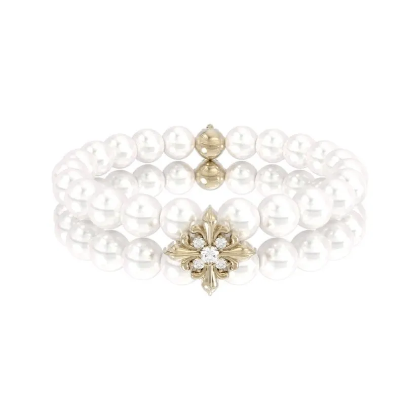 SUN HUNTER Браслеты с покрытием из титана меди циркония и синтетического жемчуга женские