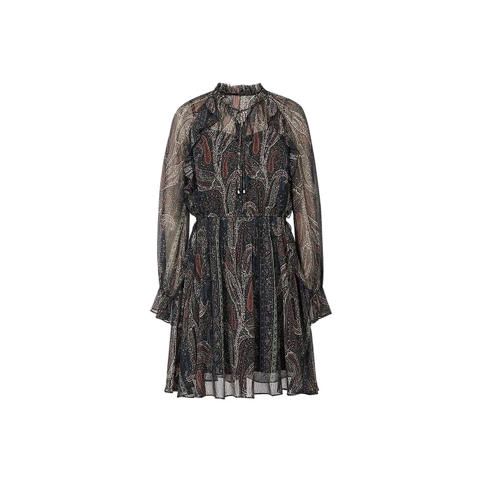 Hopeshow Длинное платье с длинными рукавами женское