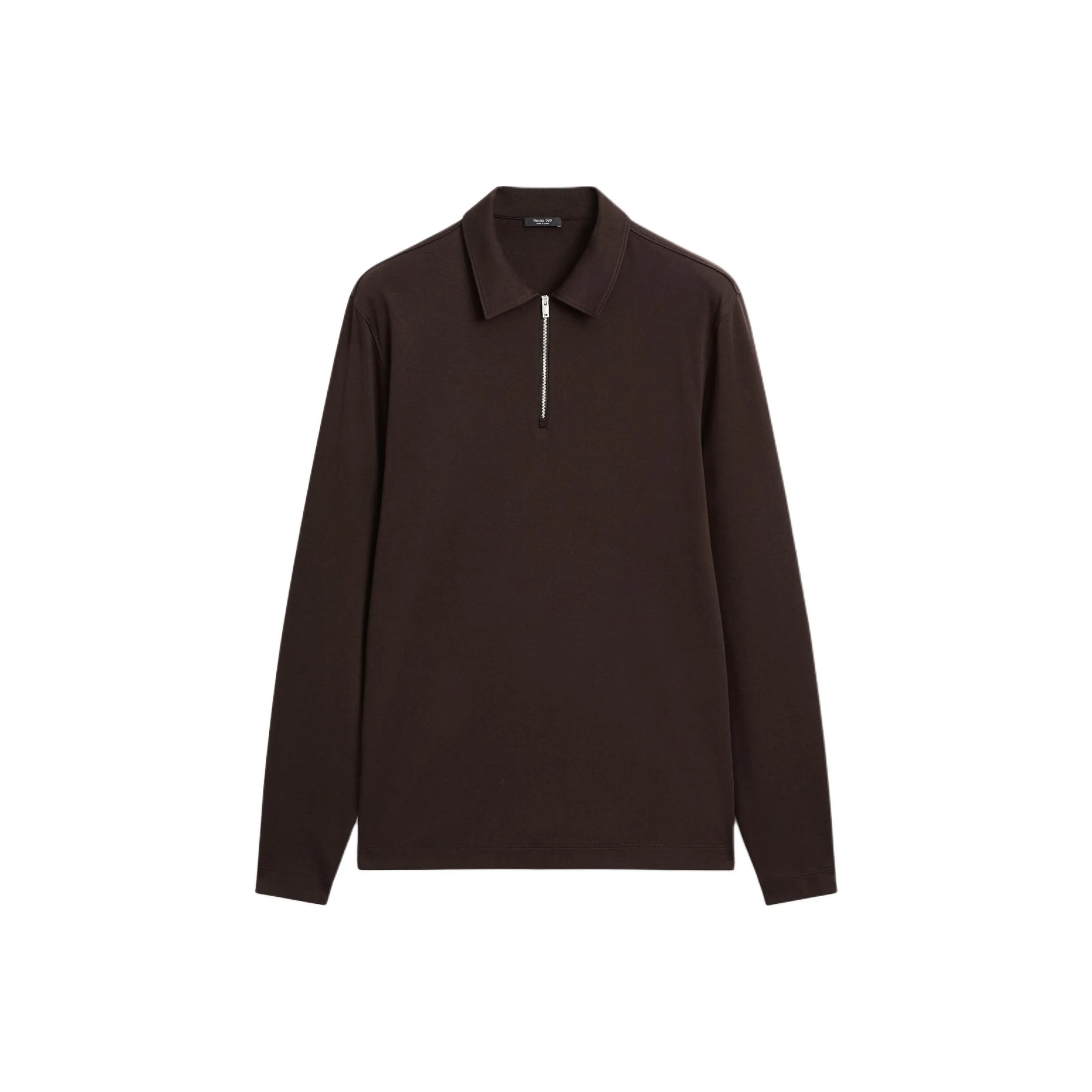 Massimo Dutti Темно-коричневая мужская поло