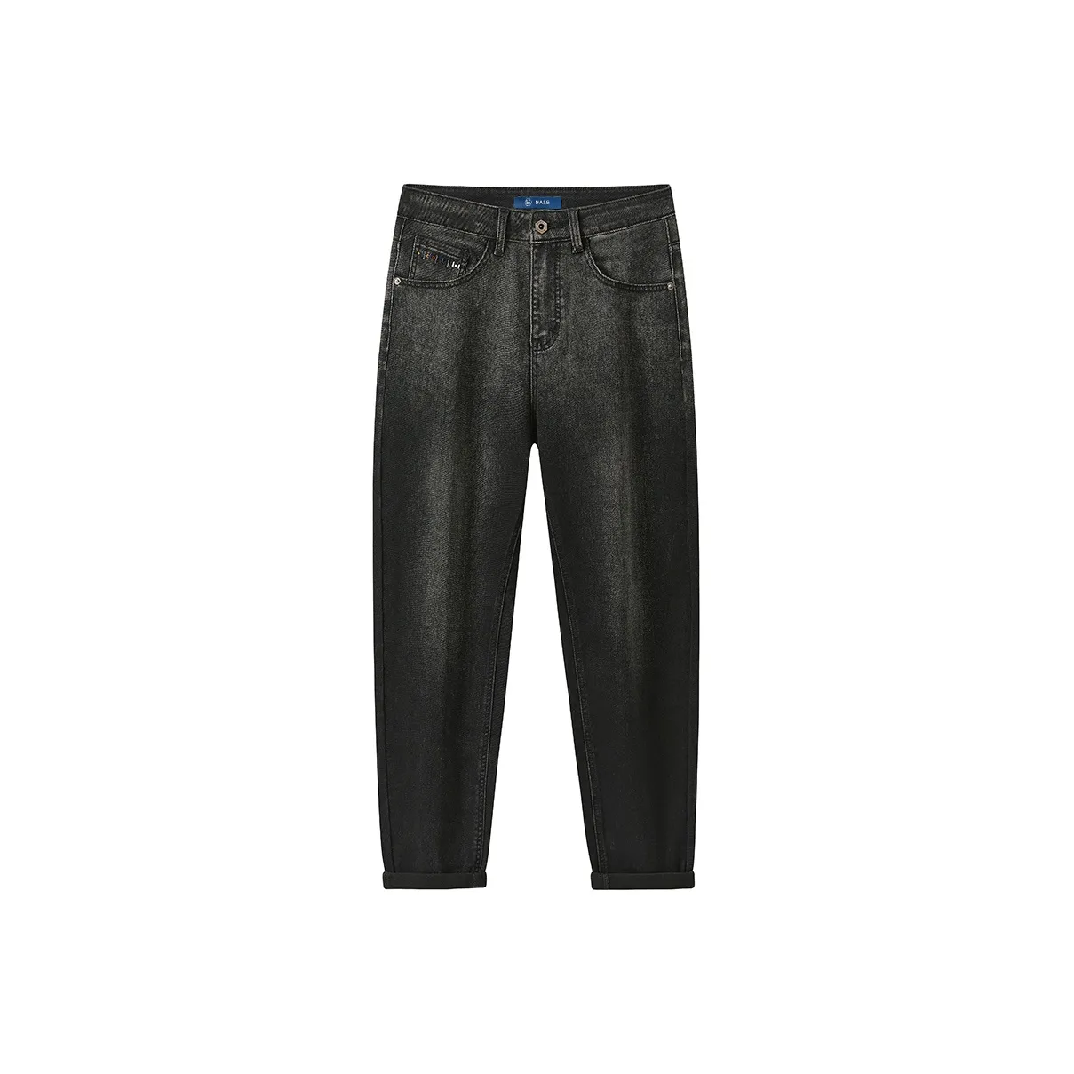 HALEBOSS Мужские черные джинсы