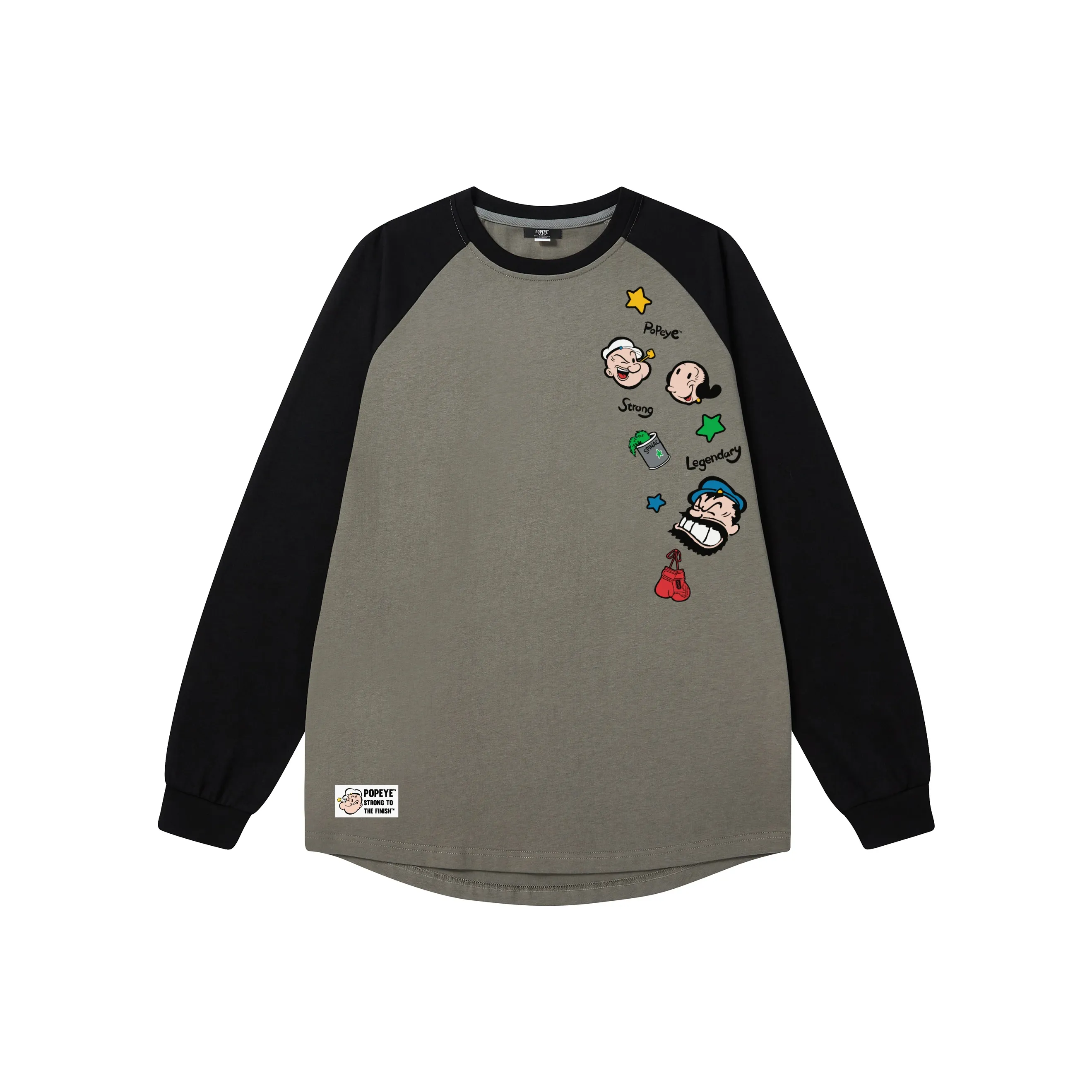 POPEYE Длинный рукав Т-рубашка Унисекс