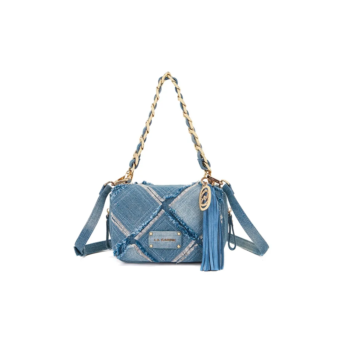 La Carrie Denim Сумка через плечо Женская Синяя