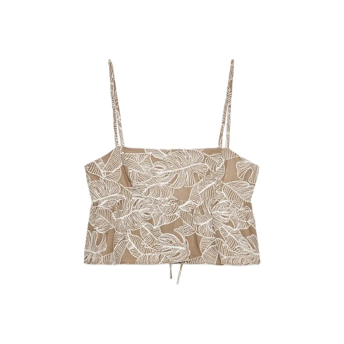 ZARA Бежевый Коричневый Желтый Женские Топы