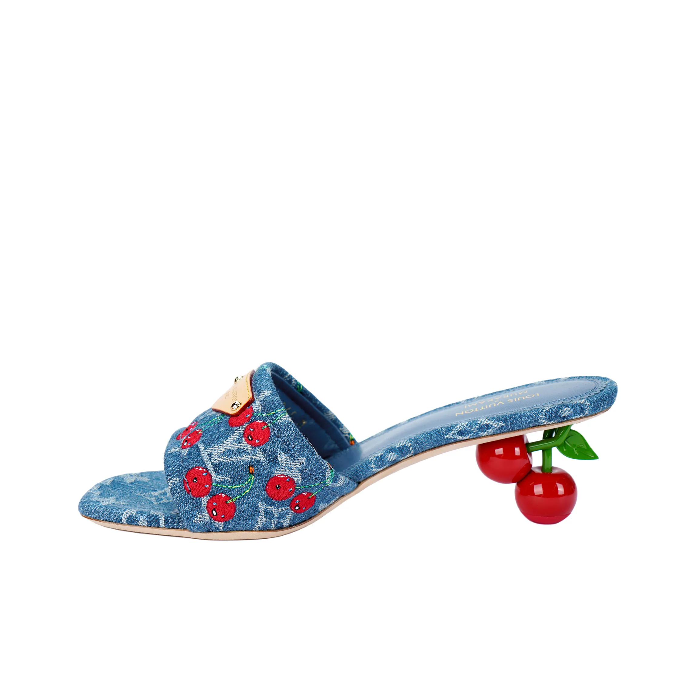 Takashi Murakami x LOUIS VUITTON Lily Slide Slippers 5.5cm Women's Blue