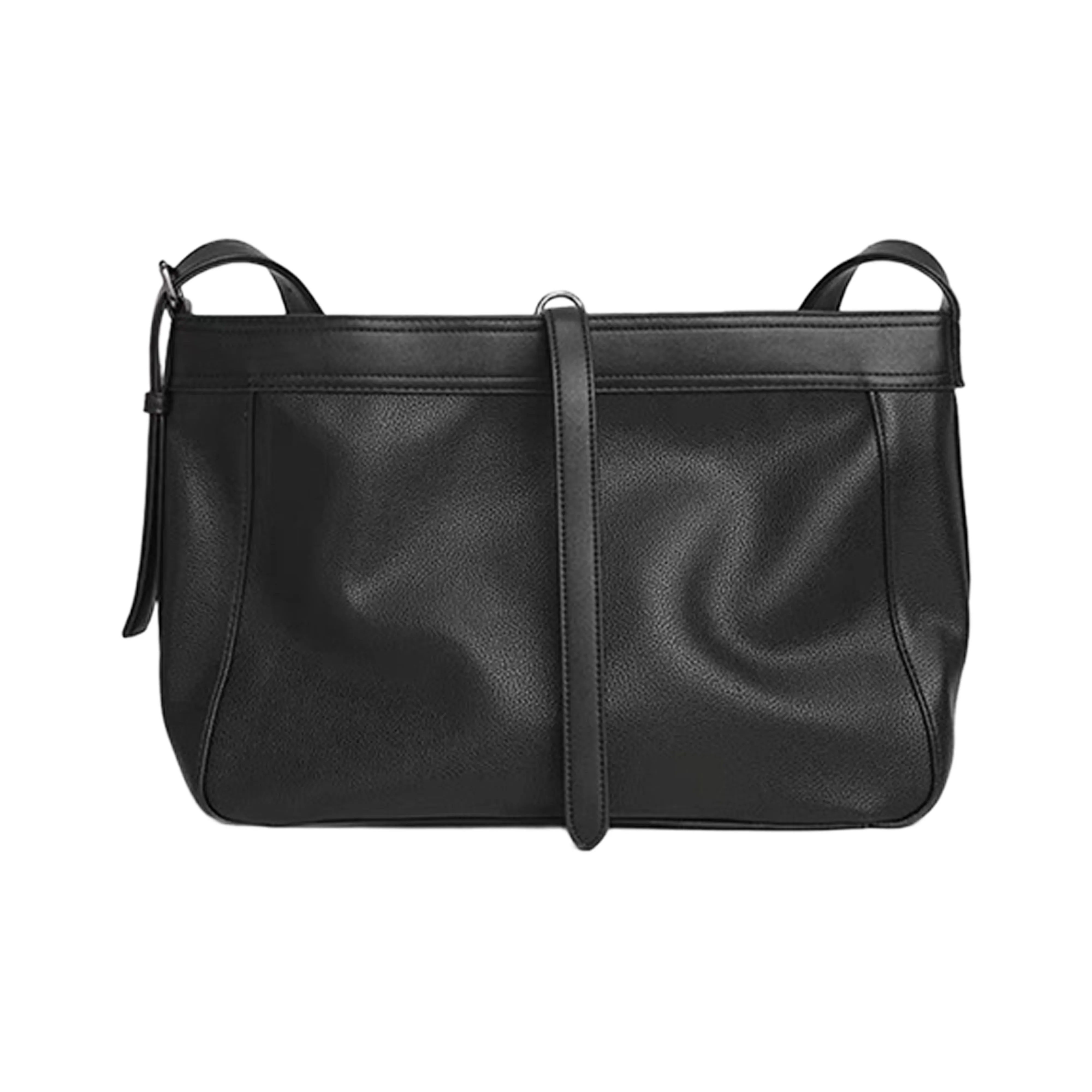 CARTELO ПУ (полиуретан) Курьерская сумка Сумка через плечо Унисекс Черный