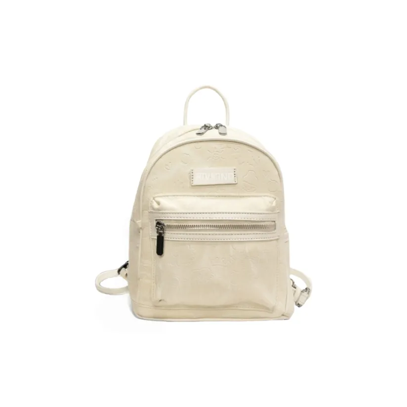 RIVMIND PVC Backpack Women's White/Silver/Black/Pink