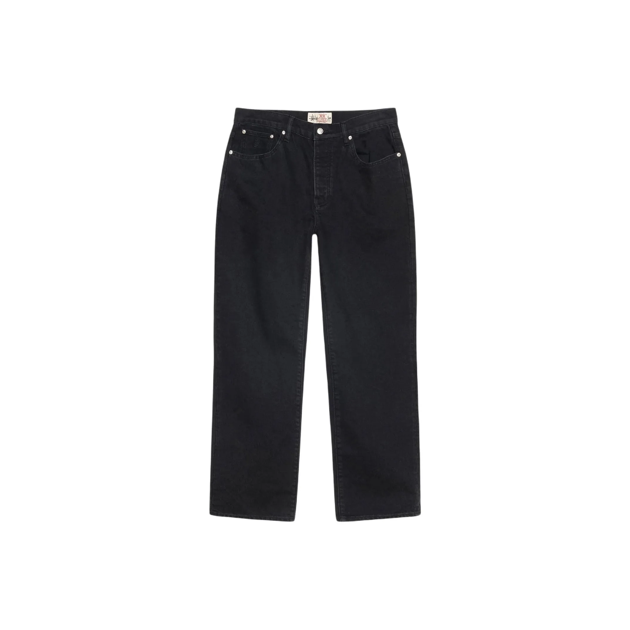 Stussy FW25 Новый Классический Джинсовые Штаны с Покрытием Пигментом Denim Jeans Унисекс