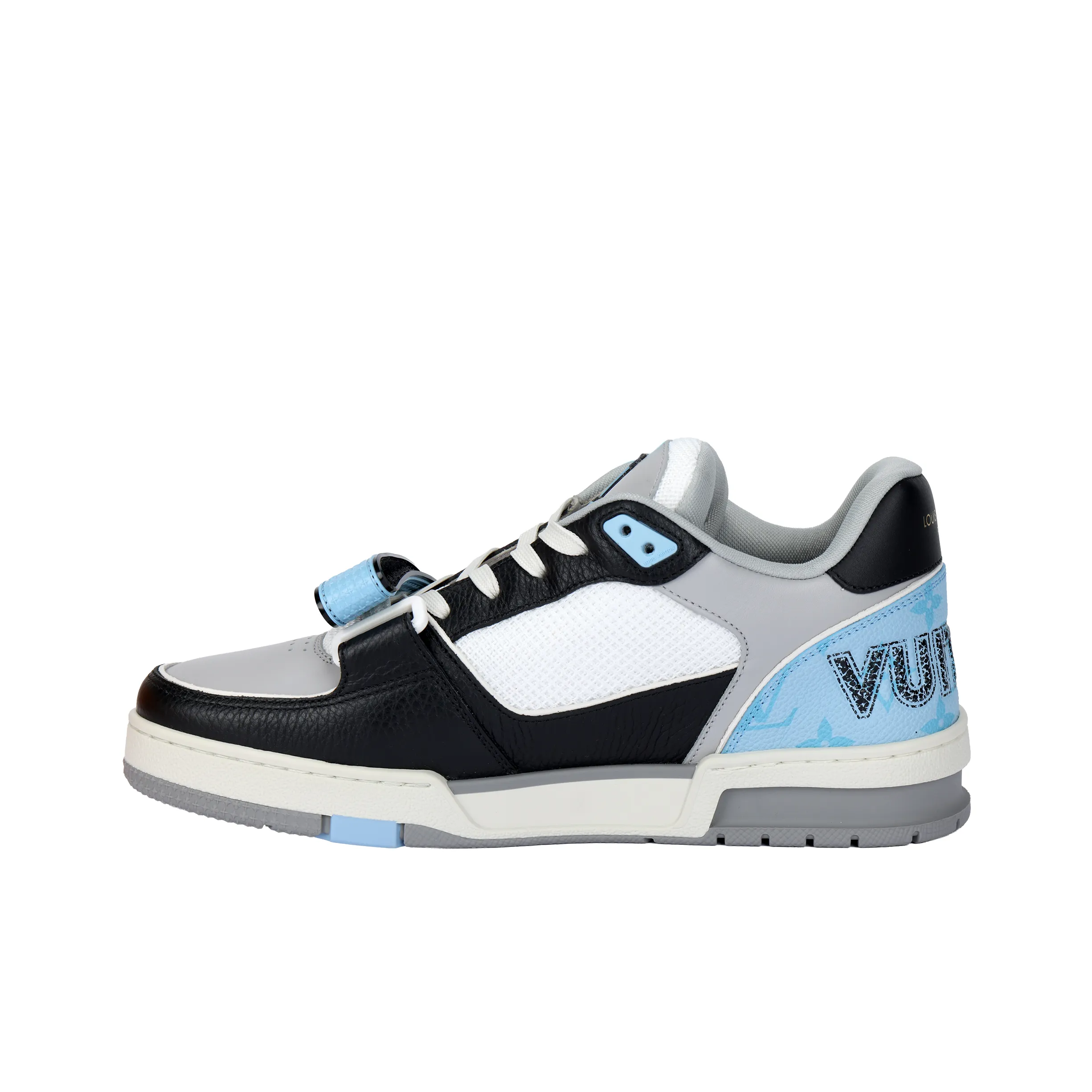LOUIS VUITTON Lv Trainer Sneakers 'Blue Monogram Black Grey'
