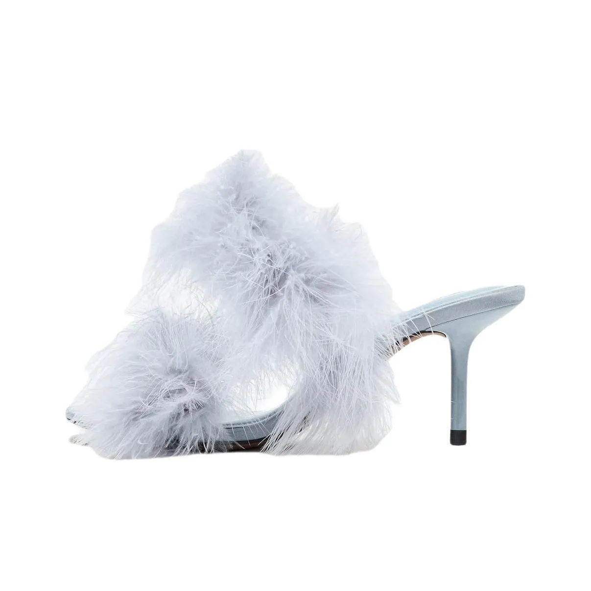 ZARA Слипоны Женские Небесно-голубой