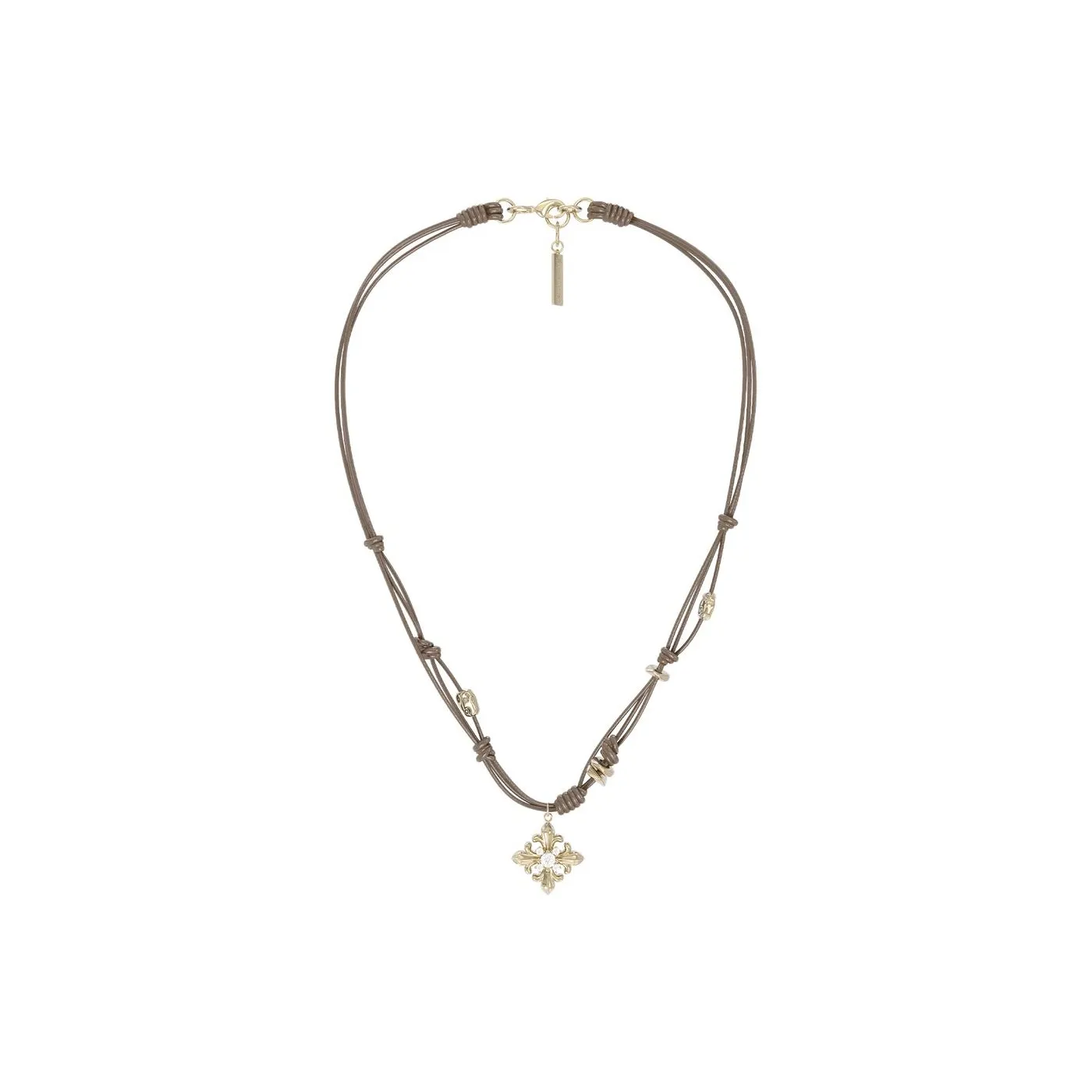 SUN HUNTER Титан с покрытием из меди с цирконием и восковым шнуром ожерелья женские