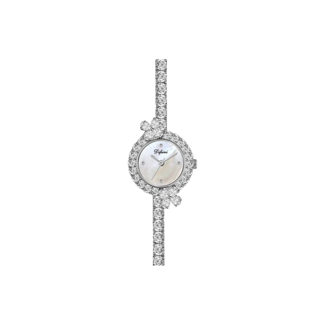 Difeini Dreamy Fortune Collection Четыре Лист Звезда Шепот Кварцевый механизм Ремешок из нержавеющей стали для часов