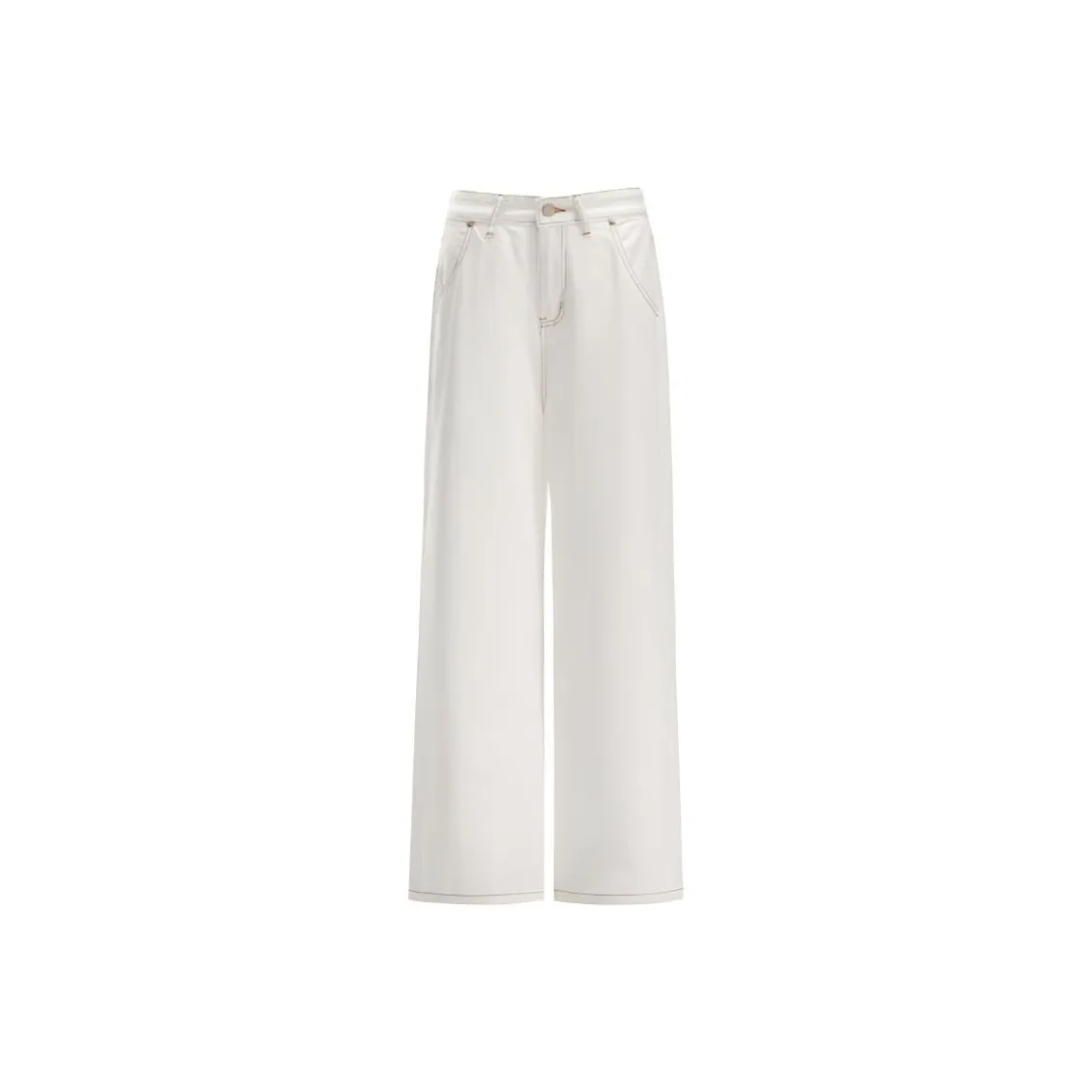 DANCANG Свободный крой Универсальный Драпированный Этажная длина Повседневный EFFORTLESS Широкие штаны Женские