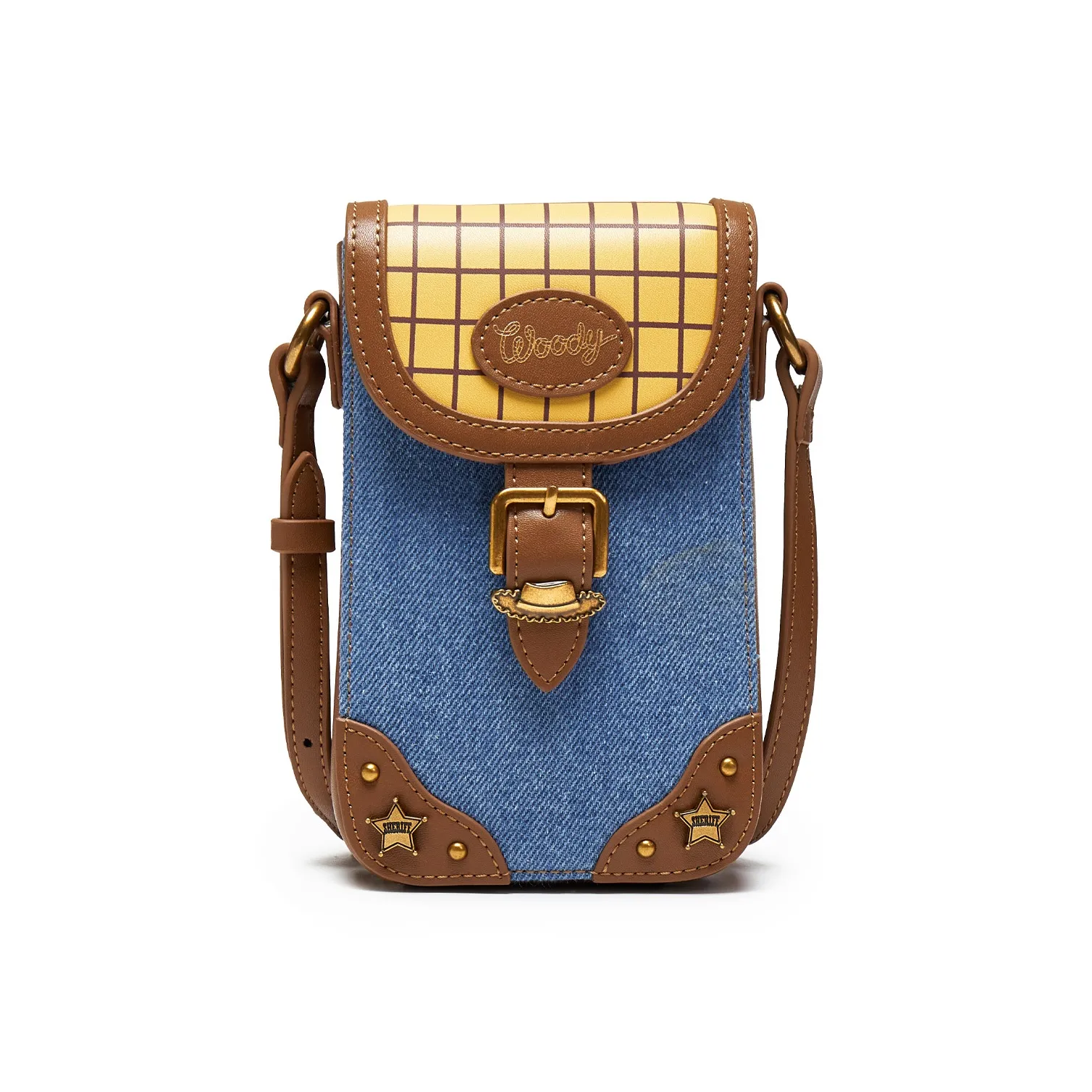 Teenmix ×Disney Коллаборация Toy Story Чехол для телефона из ткани и искусственной кожи женский светло-синий коричневый