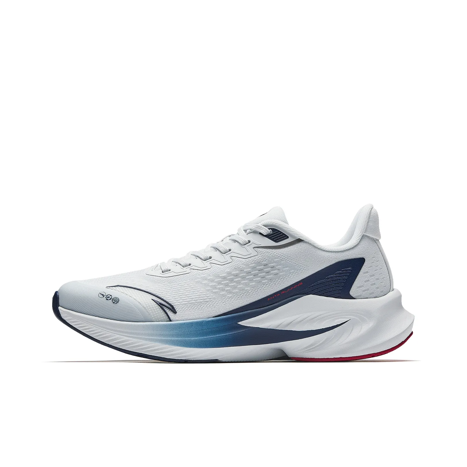 ANTA Амортизация Износостойкий Низкий Топ Повседневные Беговые Кроссовки Мужские Трава Белый Серый Ночной Синий