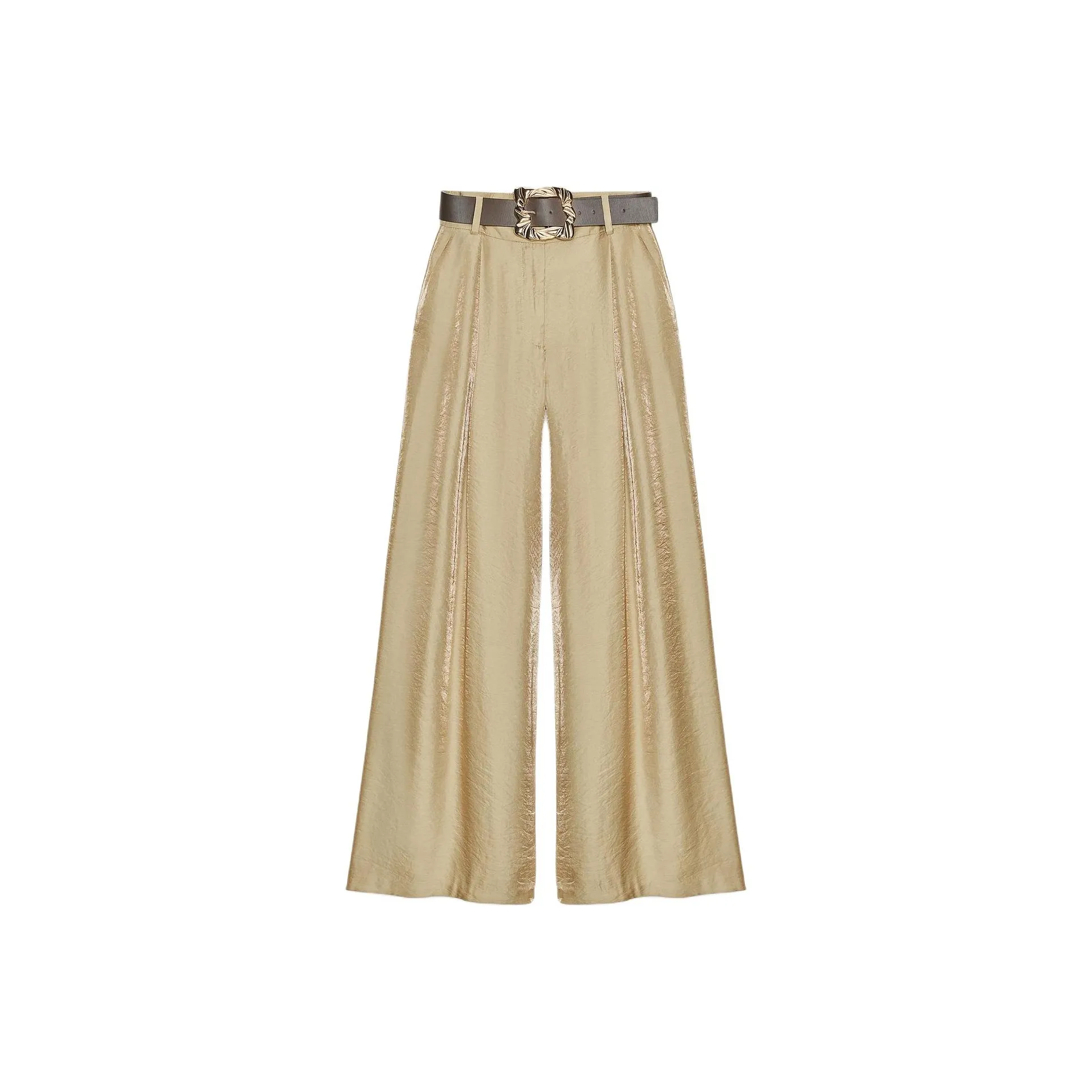 ZARA Коричневые Женские Повседневные Штаны