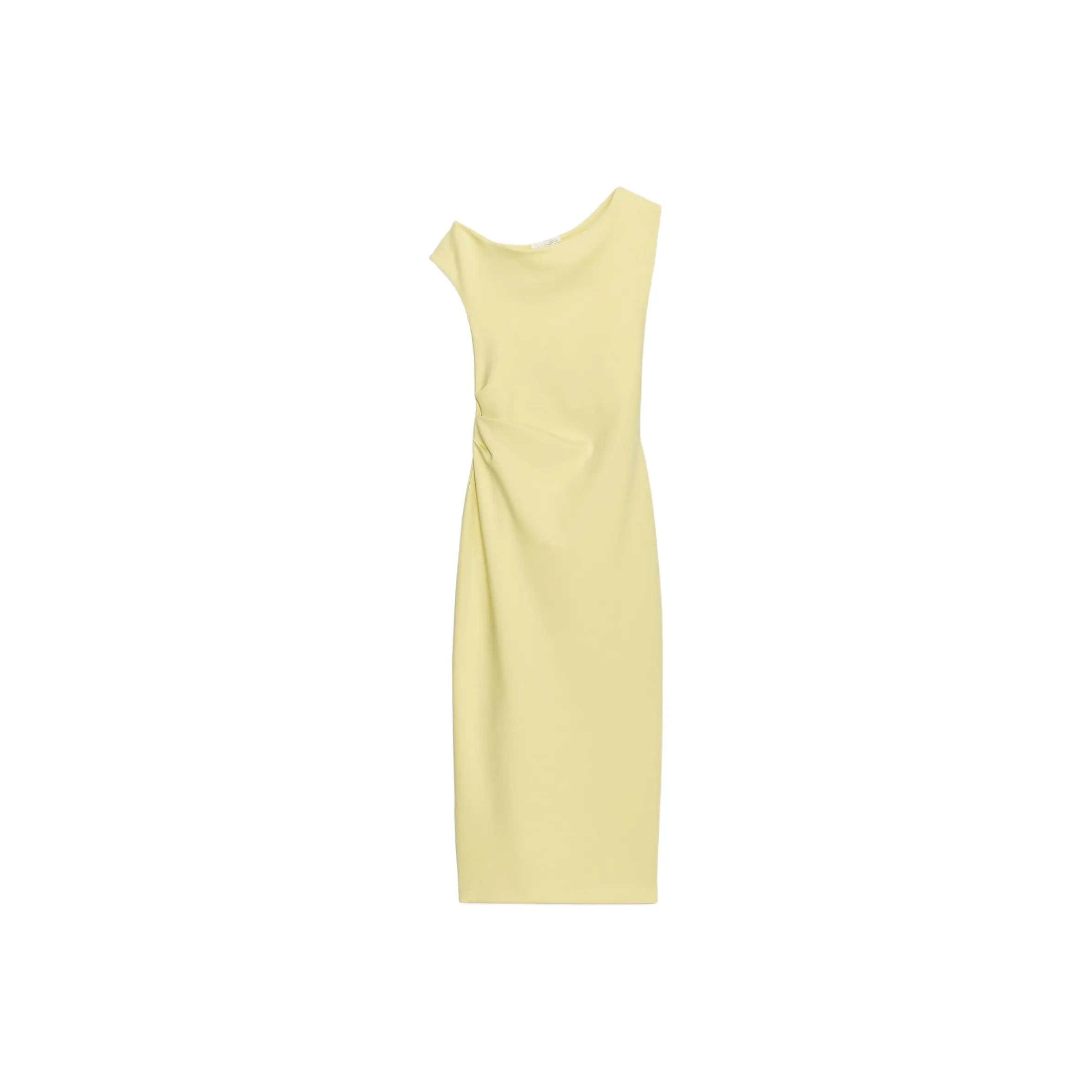 ZARA Желтые Женские Платья без Рукавов