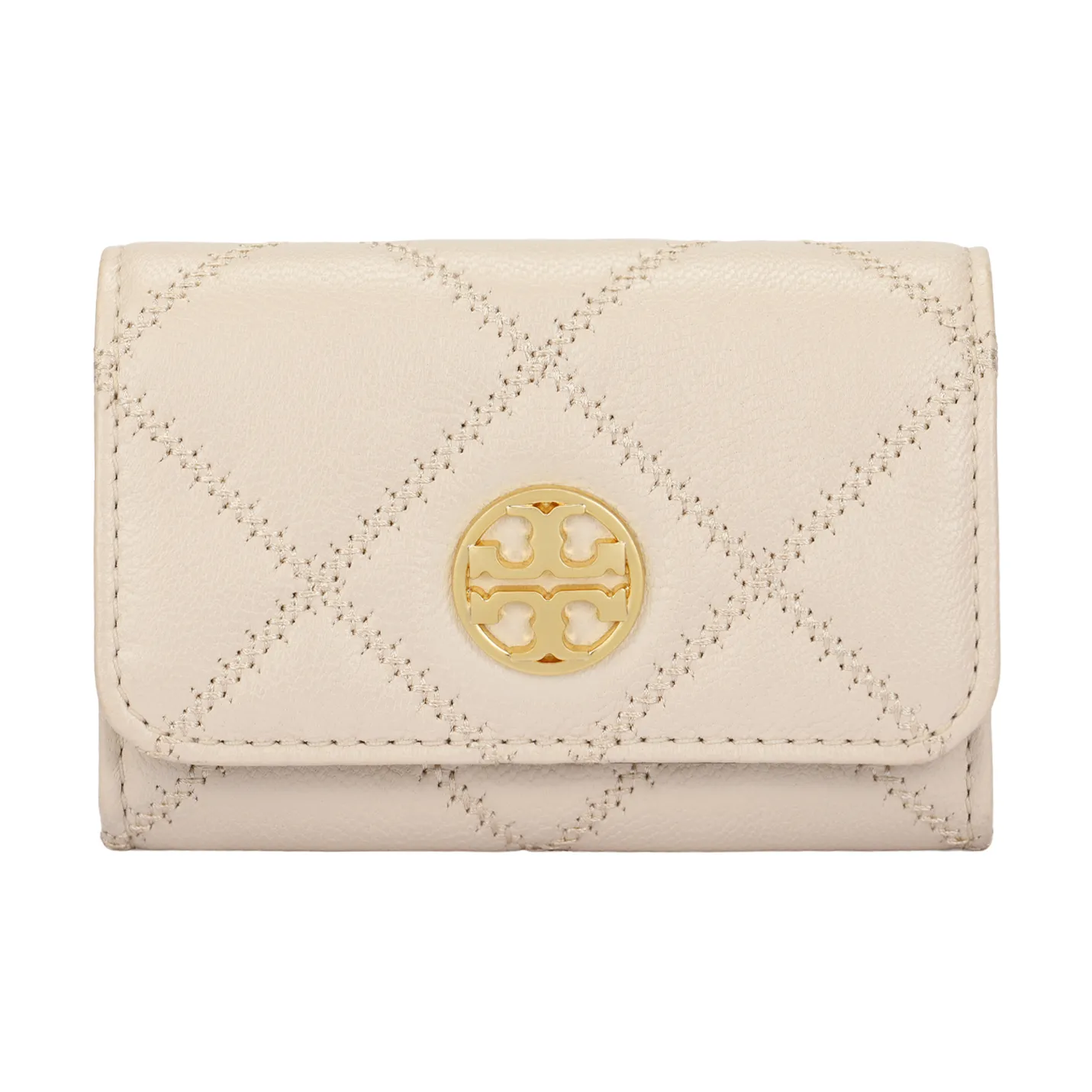 TORY BURCH TB Willa Leather Wallet Women's Cheese White