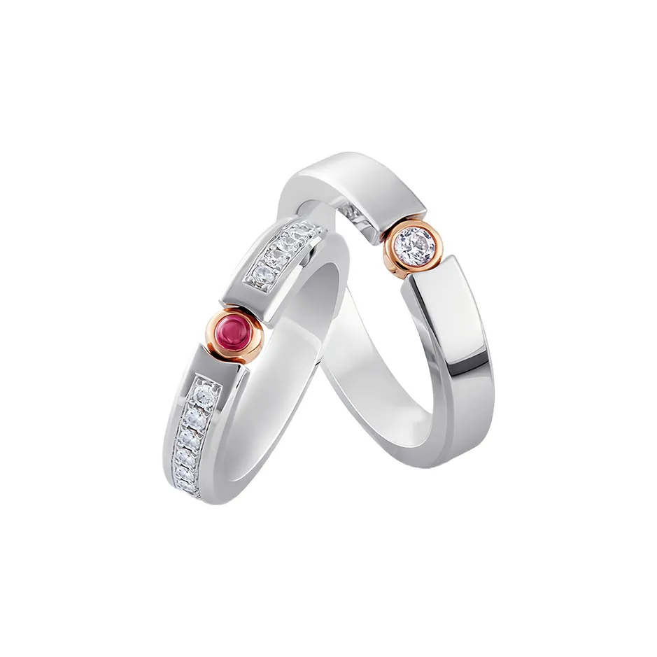 I DO 360°LOVE Collection Рубиновые Кольца Унисекс