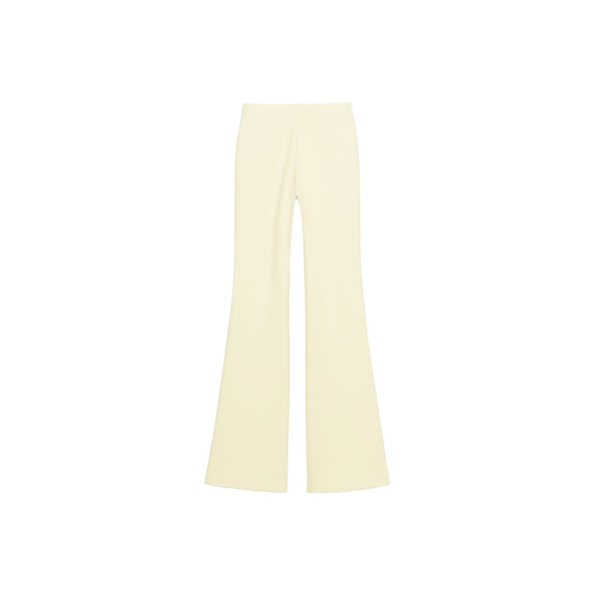 ZARA Light Yellow Women's Casual Pants ZARA Светло-желтые женские повседневные штаны