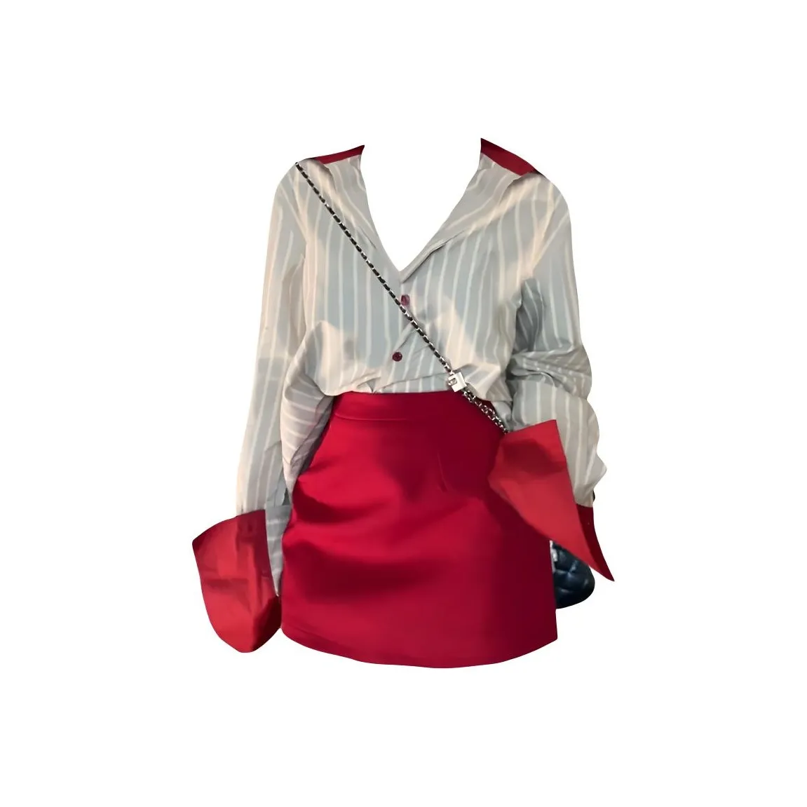 COHX Красный Женский Комплект с Юбкой