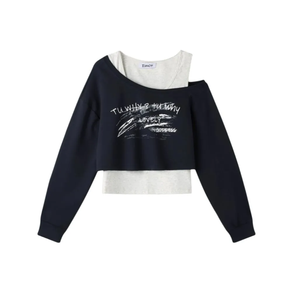 IUNOP Базовый слой Повседневный Топ без рукавов 2 предмета Комплект для женщин