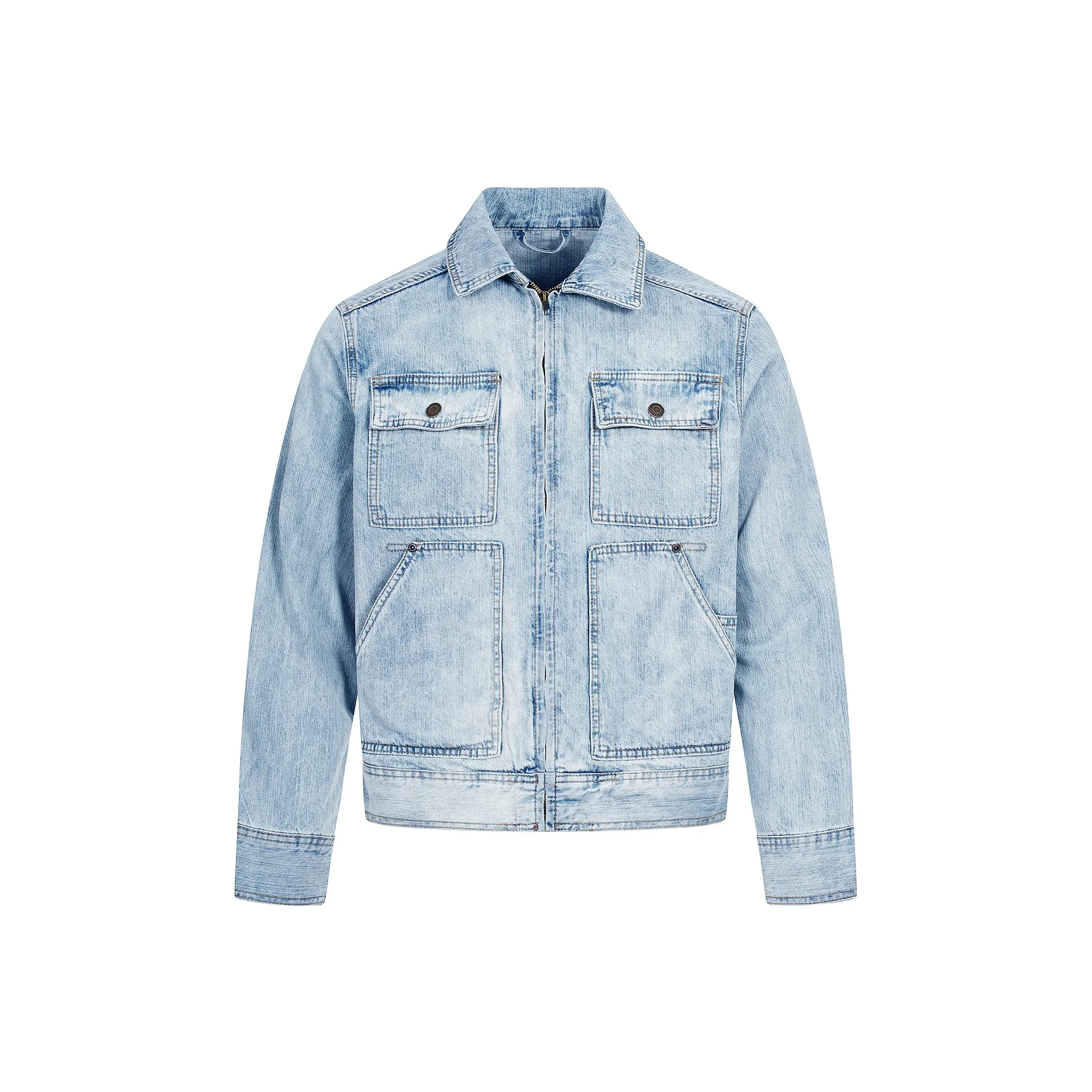 MT99 Светло-синий Унисекс Джинсовые куртки