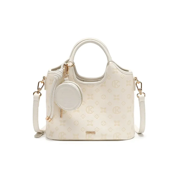 BETTINA VIVIAN ПУ (полиуретан) Сумка через плечо Сумка Обычная Женская Экрю